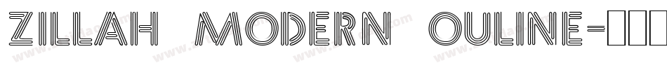 Zillah Modern Ouline字体转换